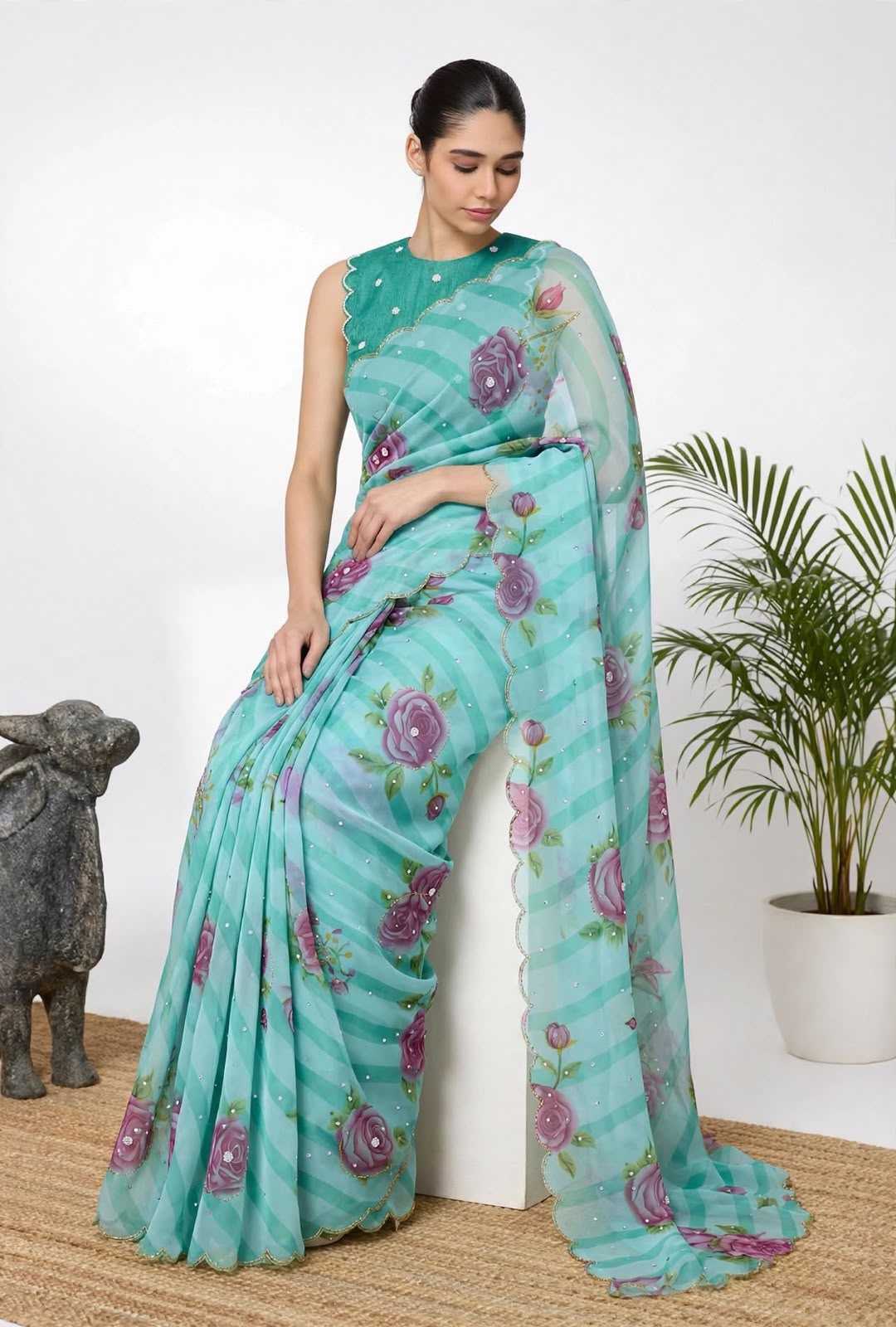 Vaidehika Georgette Printed Saree