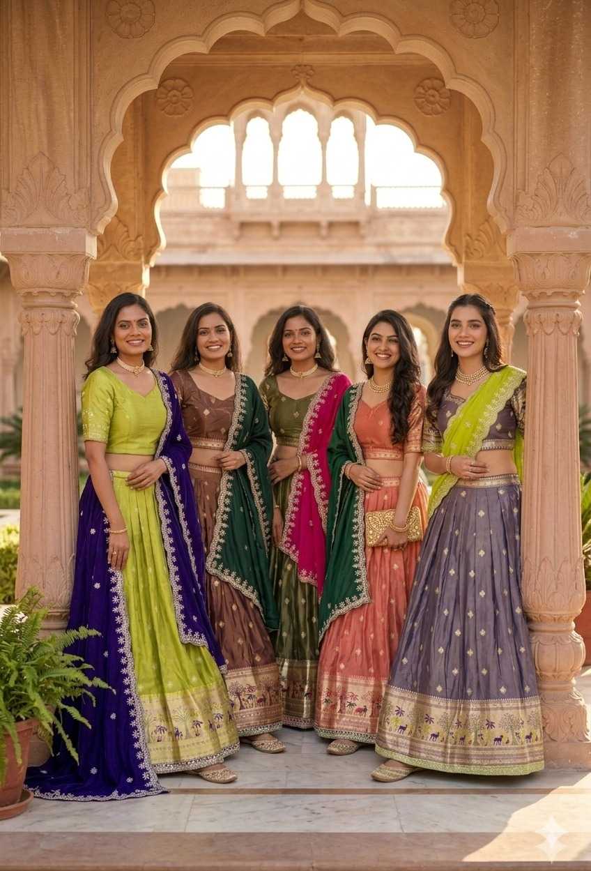 Shimmer Silk Designer Lehenga