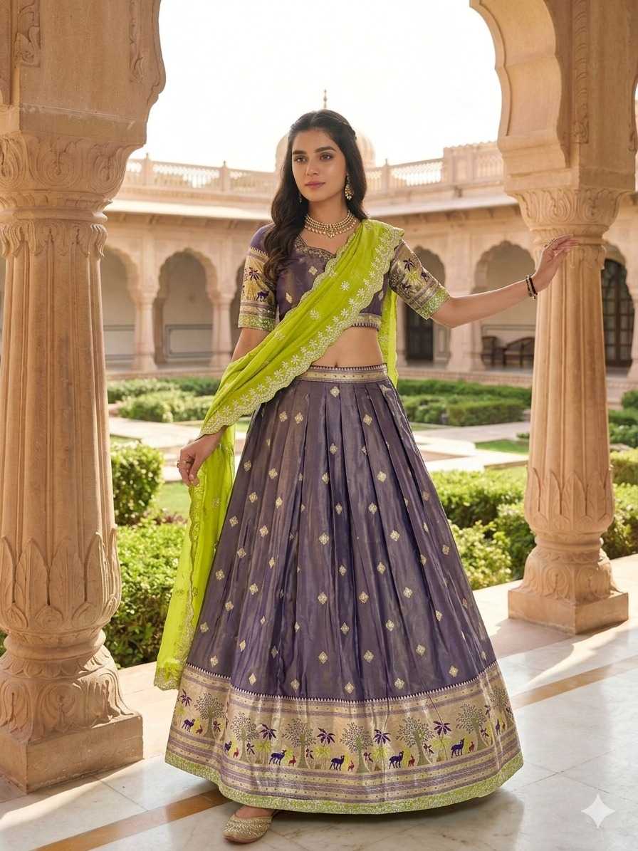 Shimmer Silk Designer Lehenga