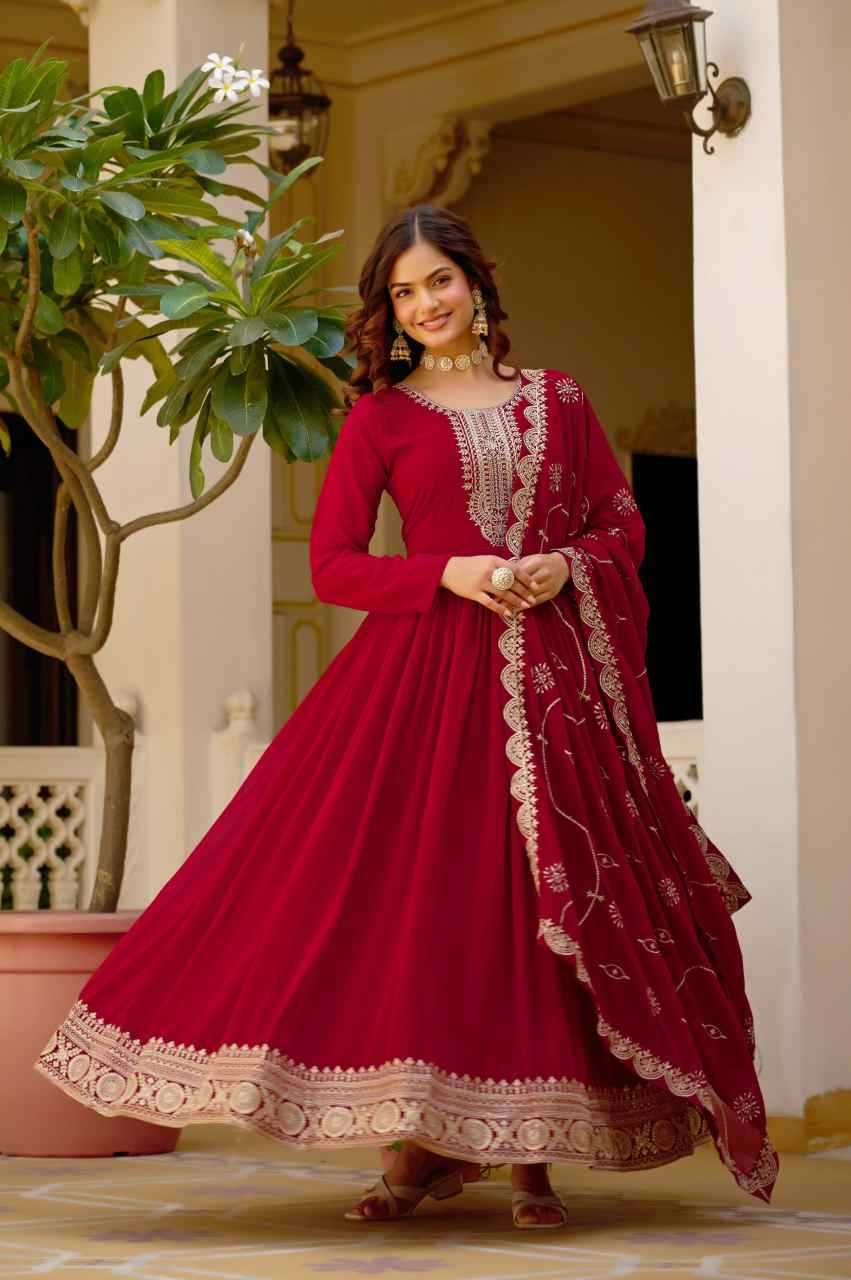 Faux Blooming Fancy Gown