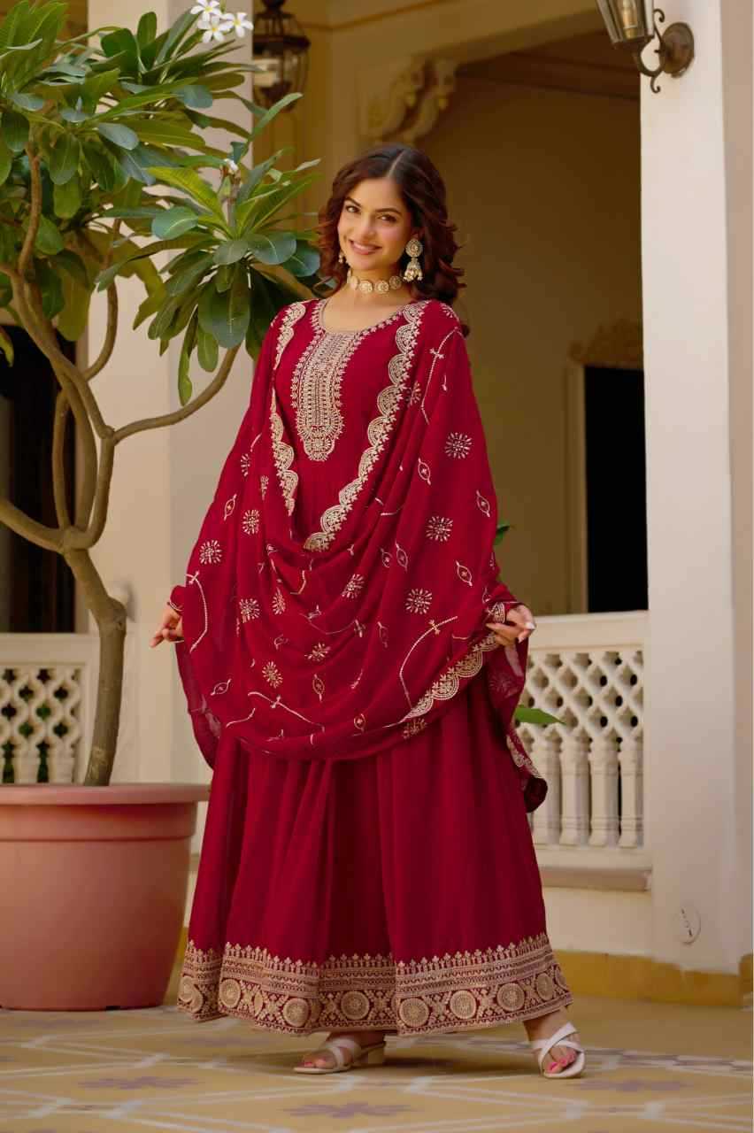Faux Blooming Fancy Gown