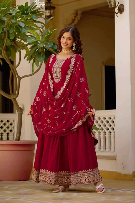Faux Blooming Fancy Gown