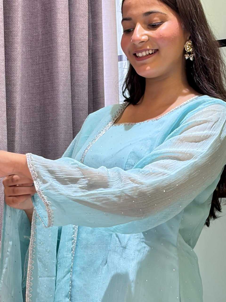 Crunchi Sharara Salwar Suit