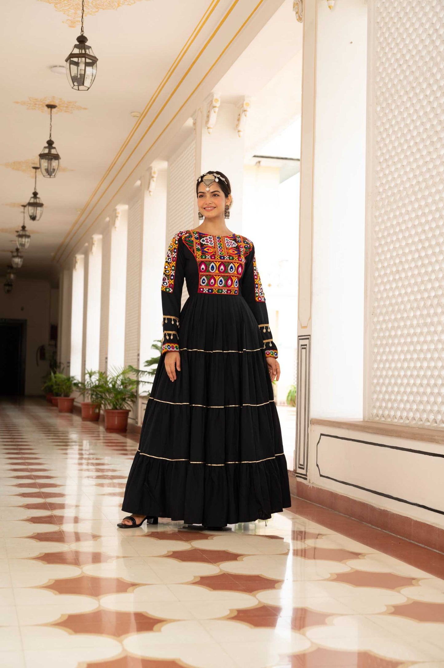 Tissue Embroidery Gown