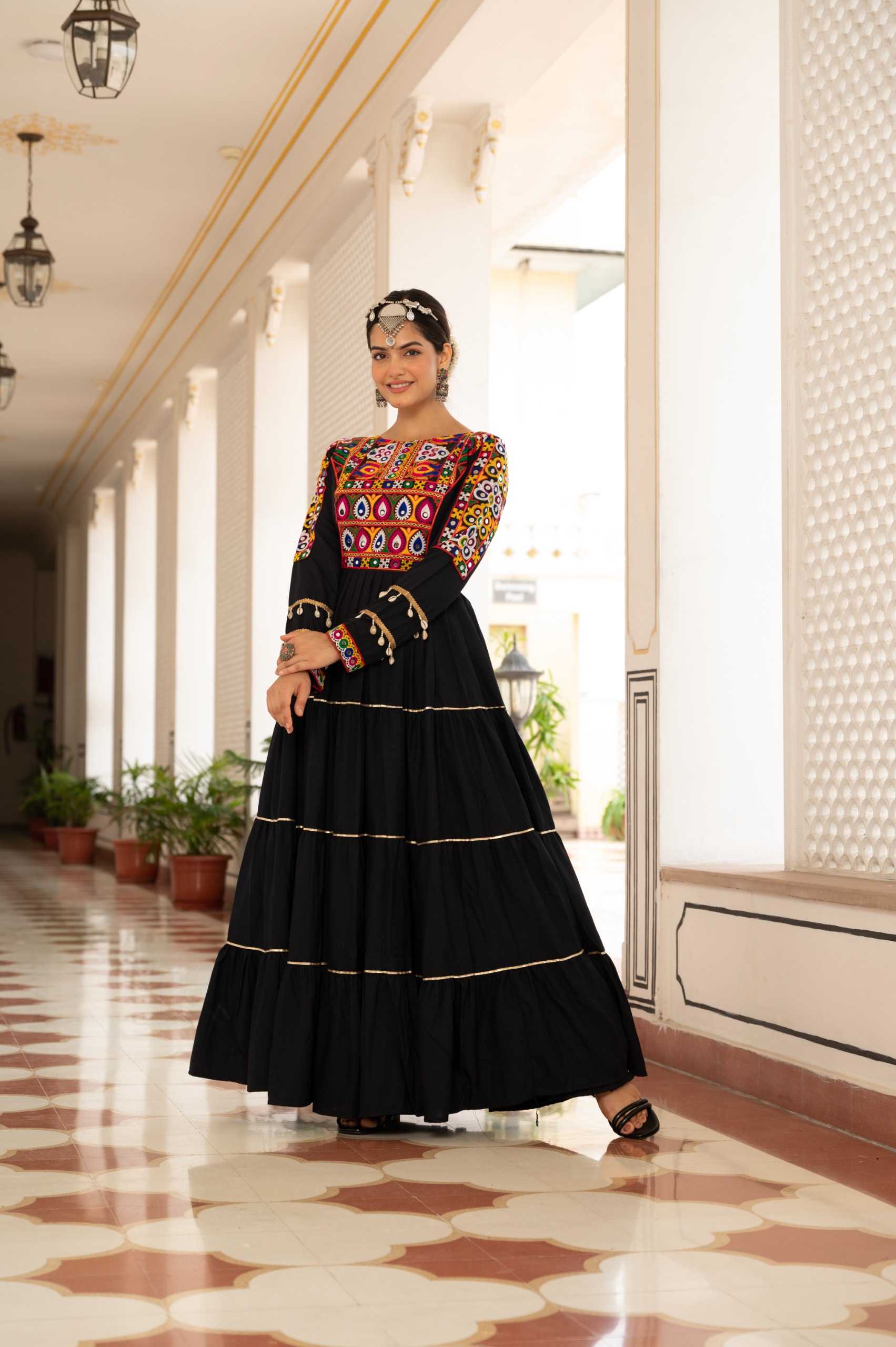Tissue Embroidery Gown