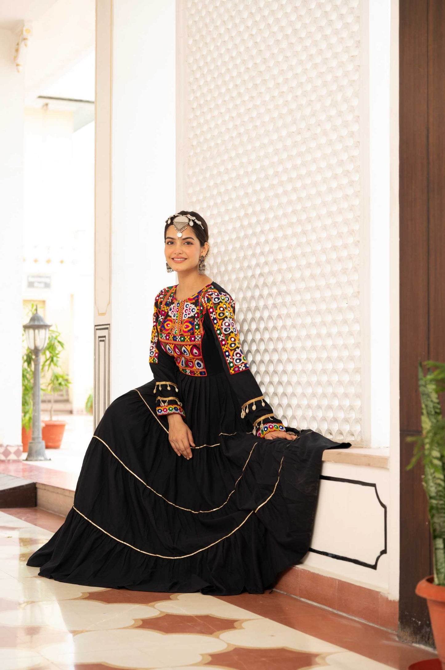 Tissue Embroidery Gown