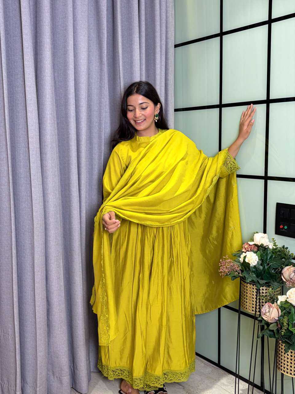 Heavy Roman Silk Party Gown