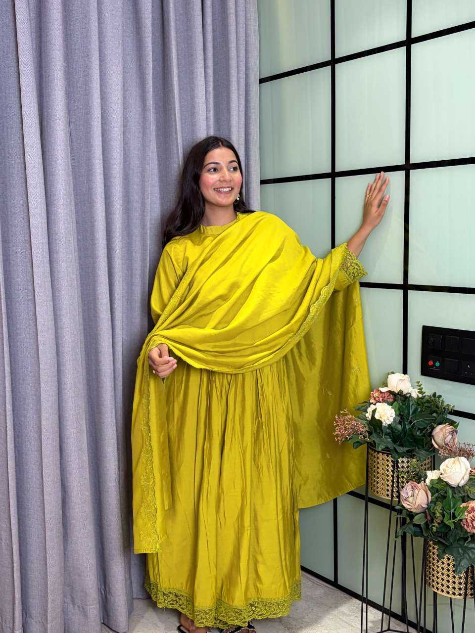 Heavy Roman Silk Party Gown