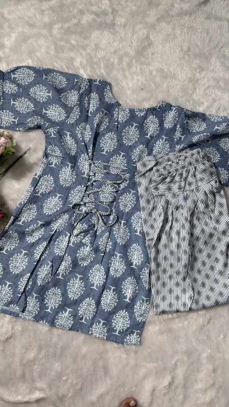 Silk Cotton Printed Kurti