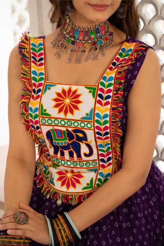Faux Georgette Printed Gown