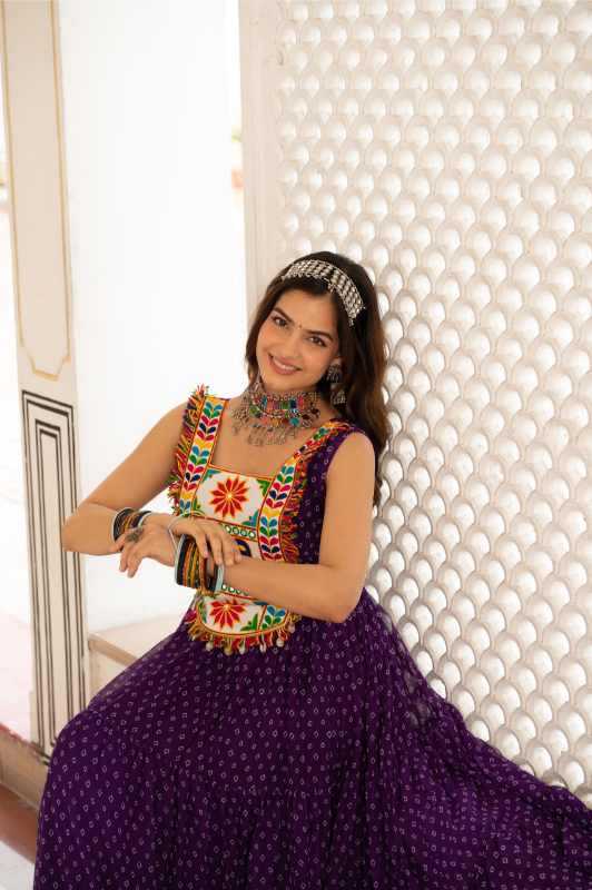 Faux Georgette Printed Gown