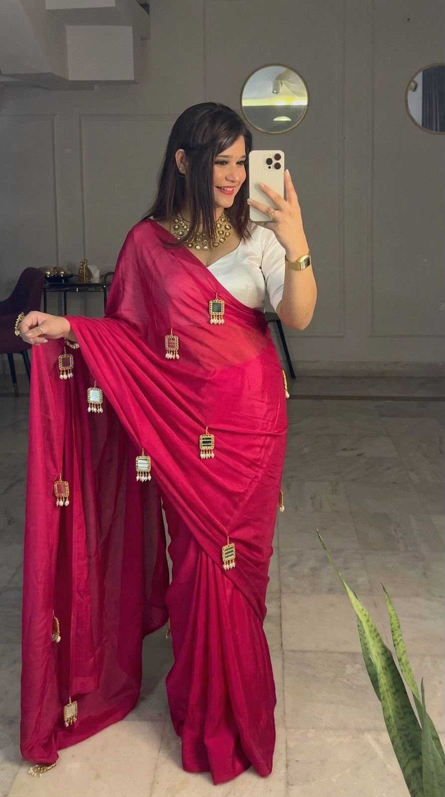 Chinon Designer Saree