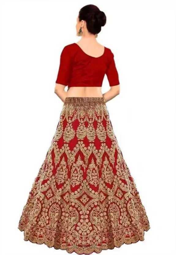 Net Embroidered Lehenga