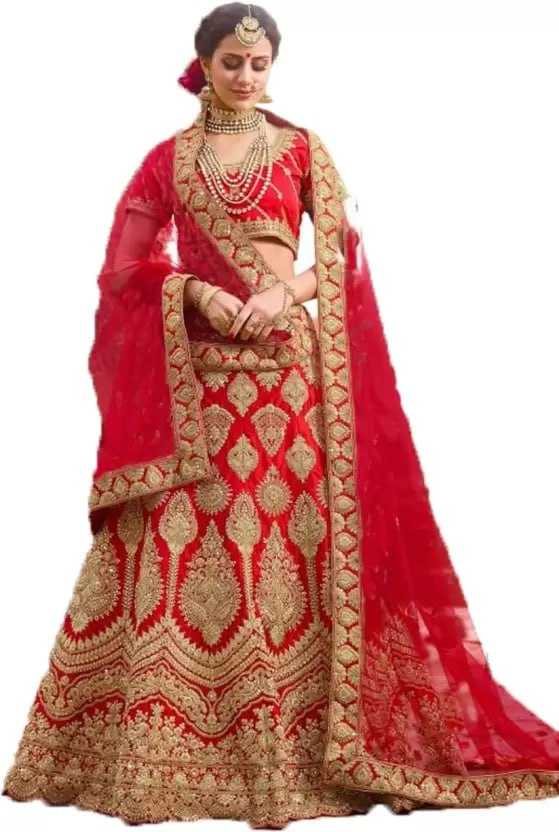 Net Wedding Lehenga