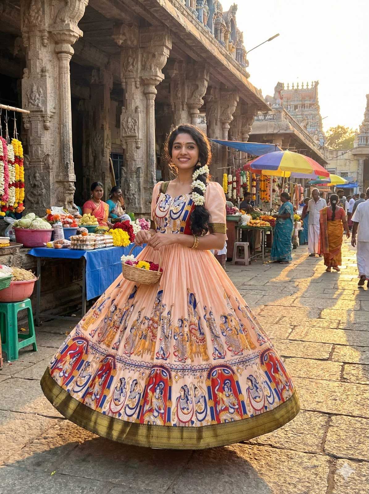 Printed Gown