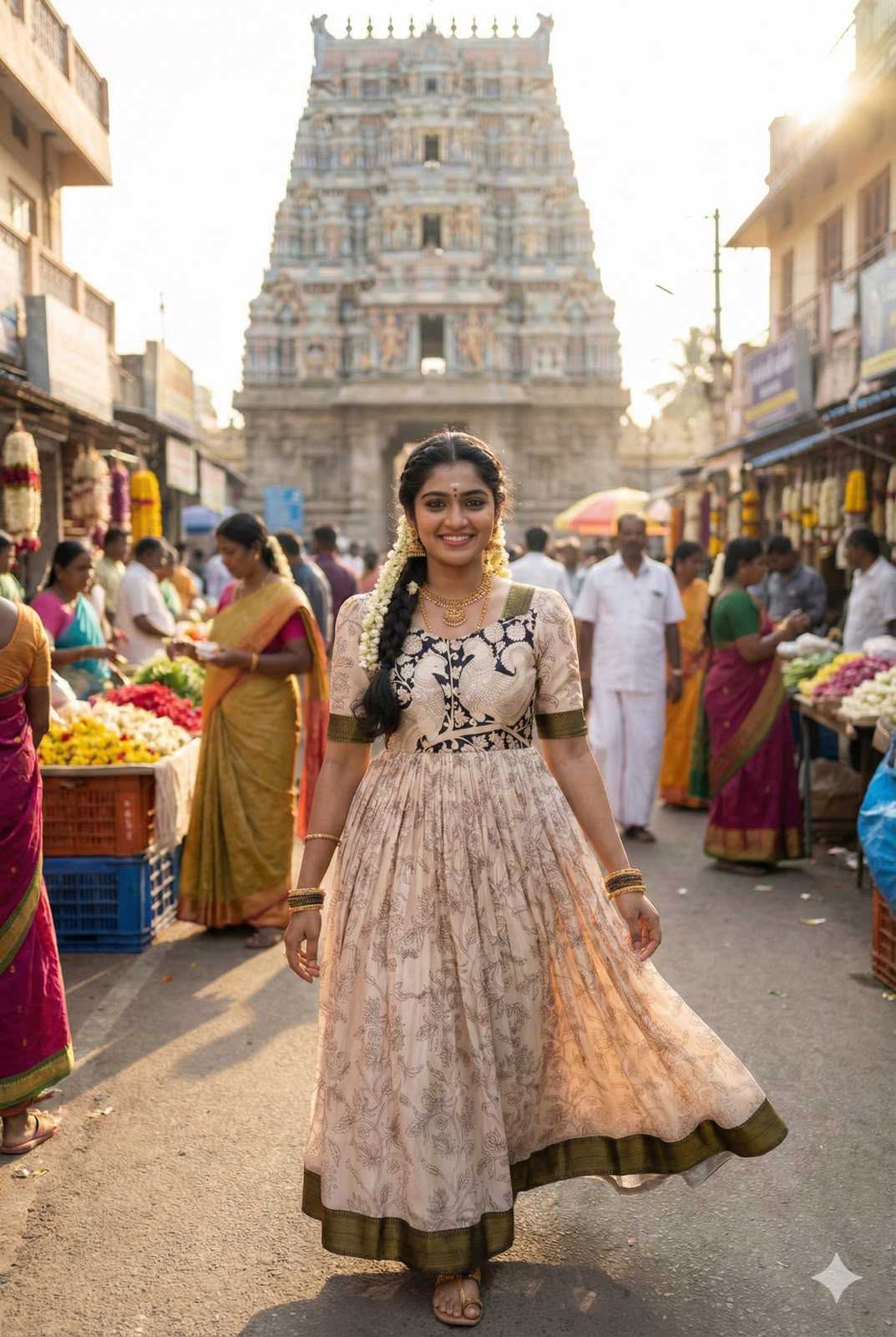 Printed Gown
