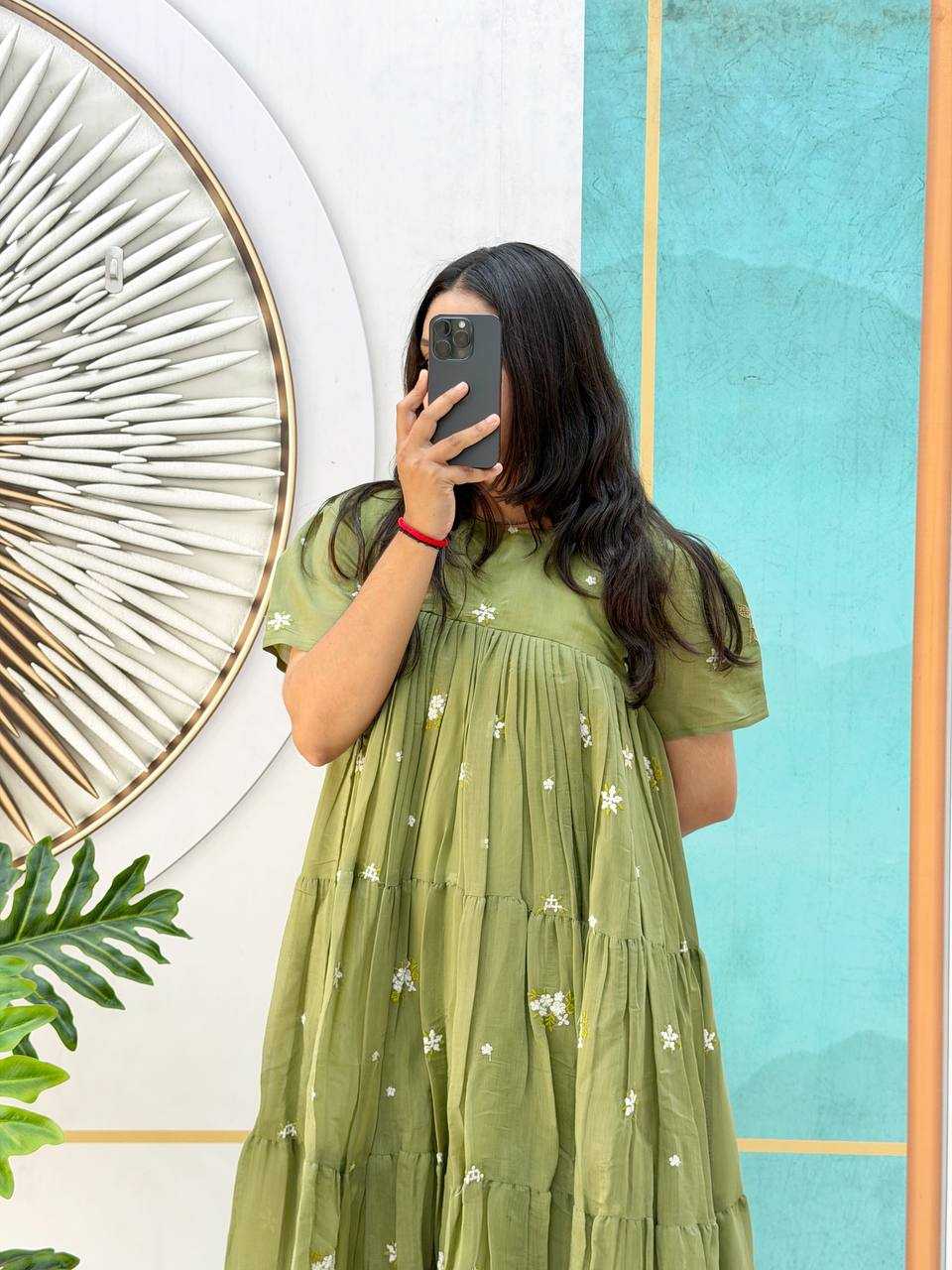 Cotton Embroidery Gown