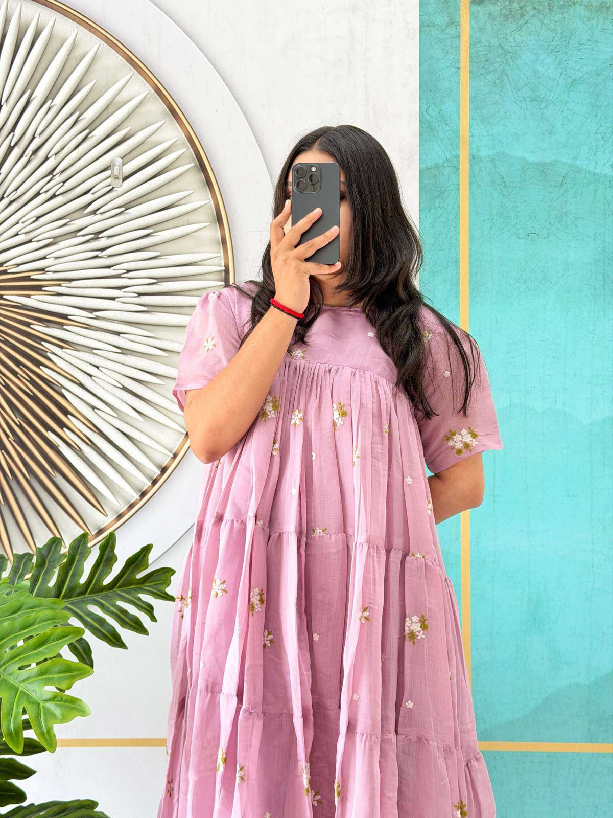 Cotton Embroidery Gown