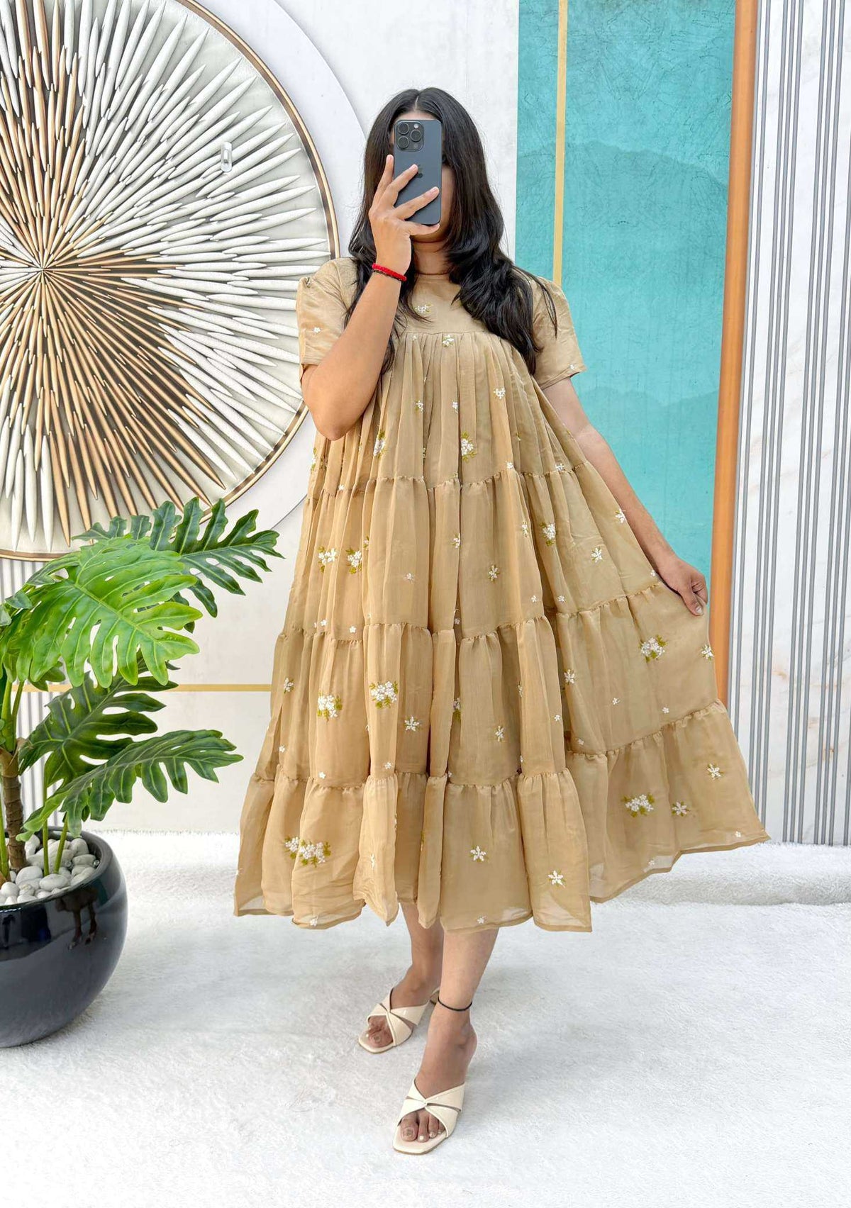 Cotton Embroidery Gown