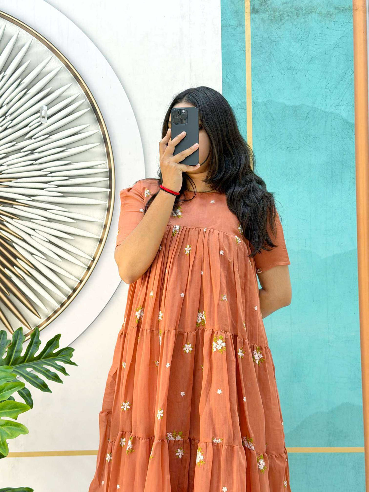 Cotton Embroidery Gown