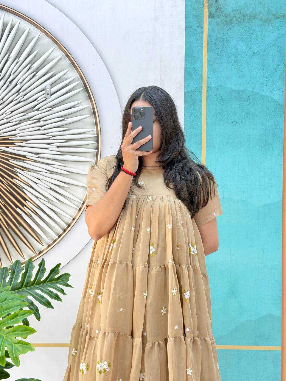 Cotton Embroidery Gown