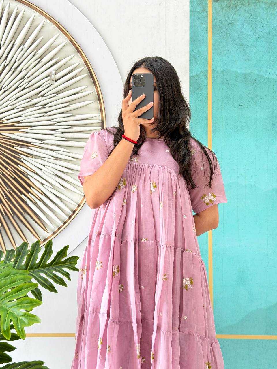 Cotton Embroidery Gown