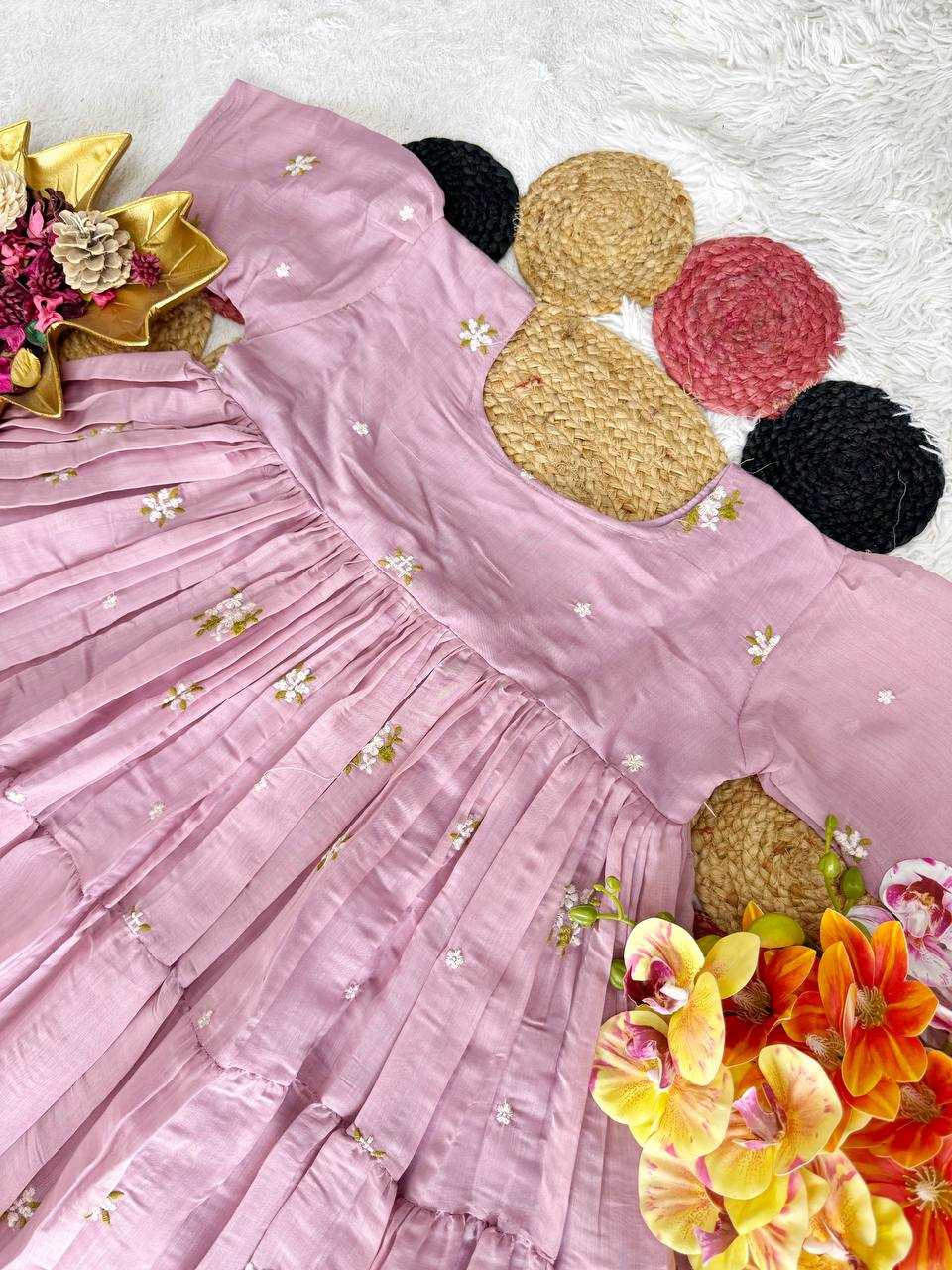 Cotton Embroidery Gown