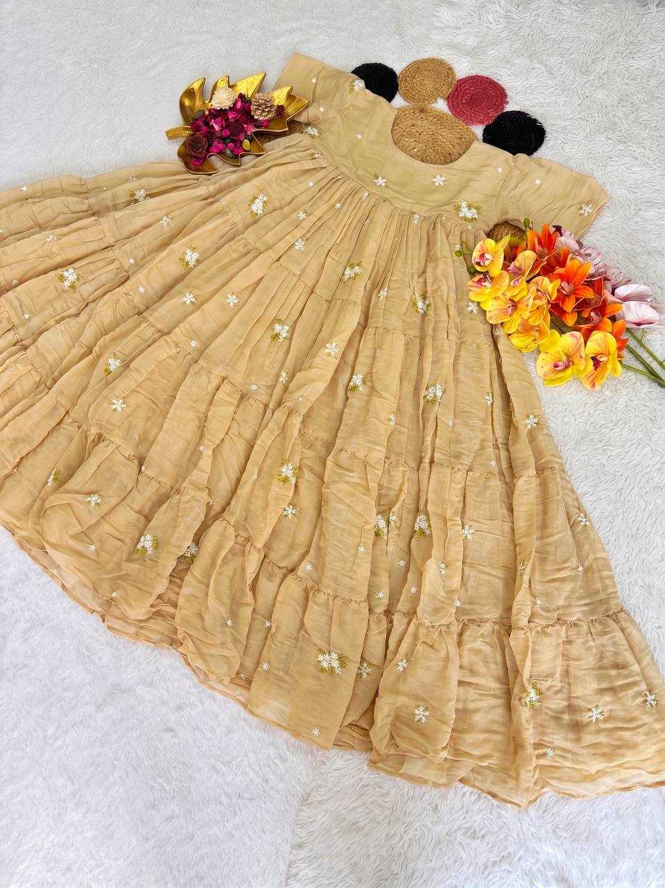 Cotton Embroidery Gown