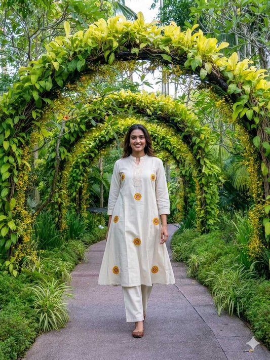 Cotton Embroidered Kurti
