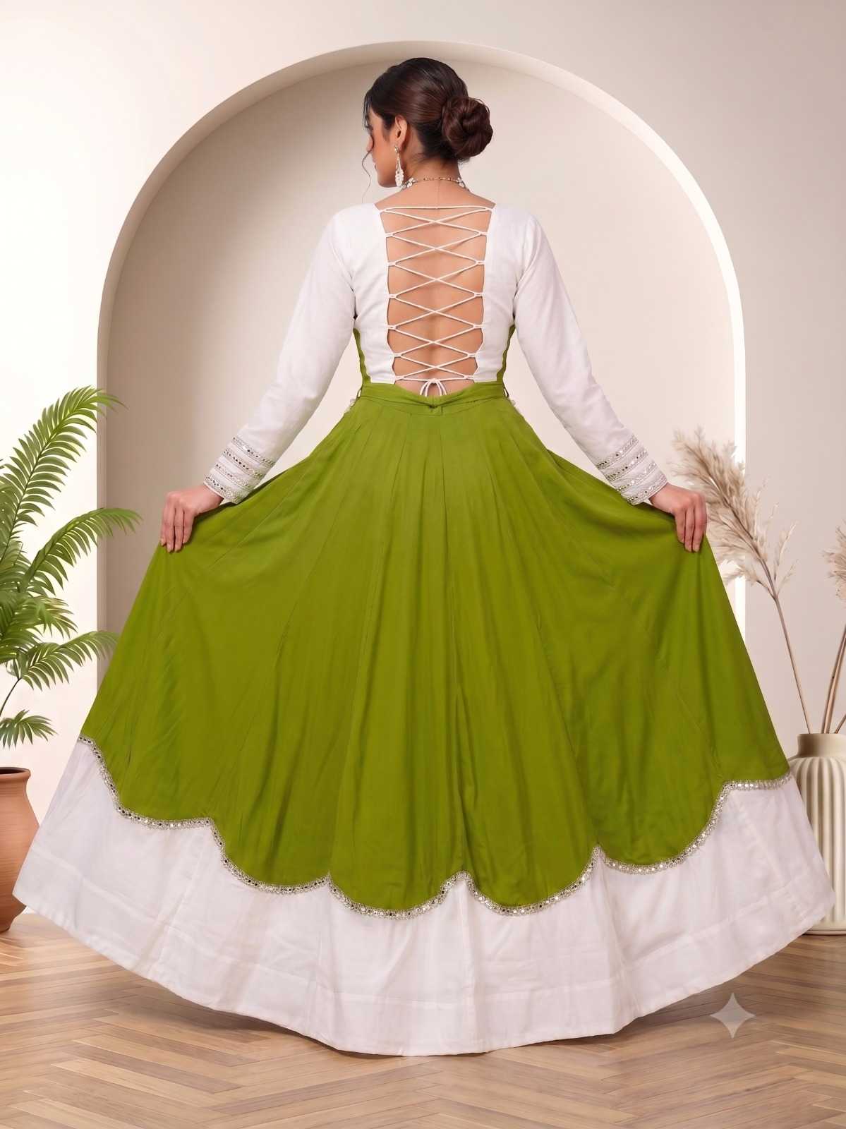 Pure Cotton Traditional Lehenga in Navy Blue