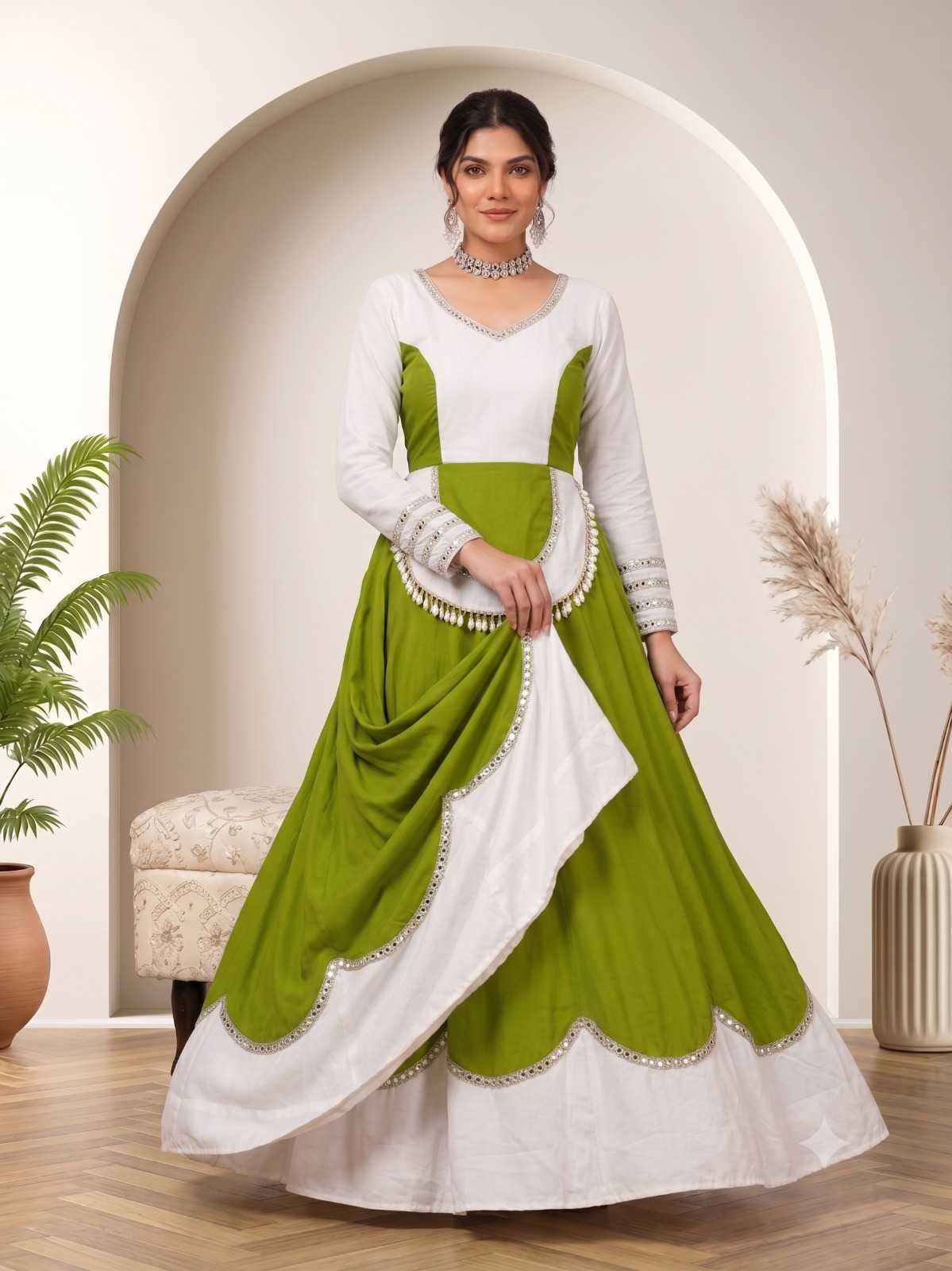 Pure Cotton Traditional Lehenga in Navy Blue