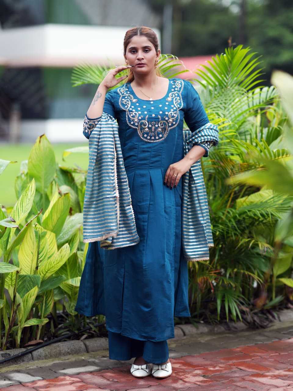 Chanderi Cotton Designer Kurti