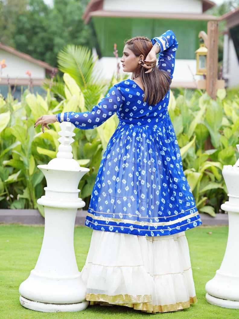 Georgette Designer Lehenga Choli in Blue