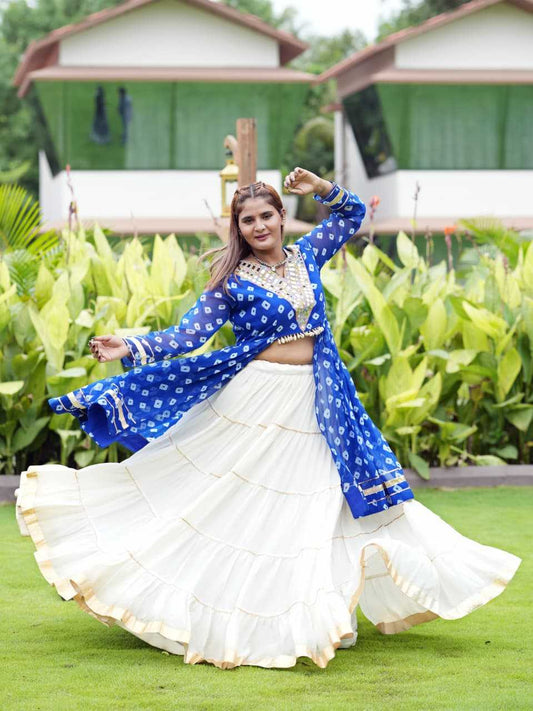 Georgette Designer Lehenga Choli in Blue