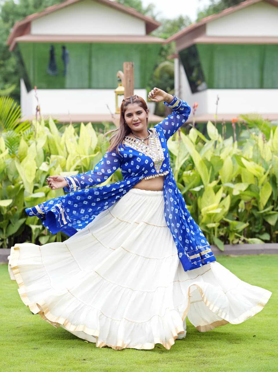 Georgette Designer Lehenga Choli in Blue