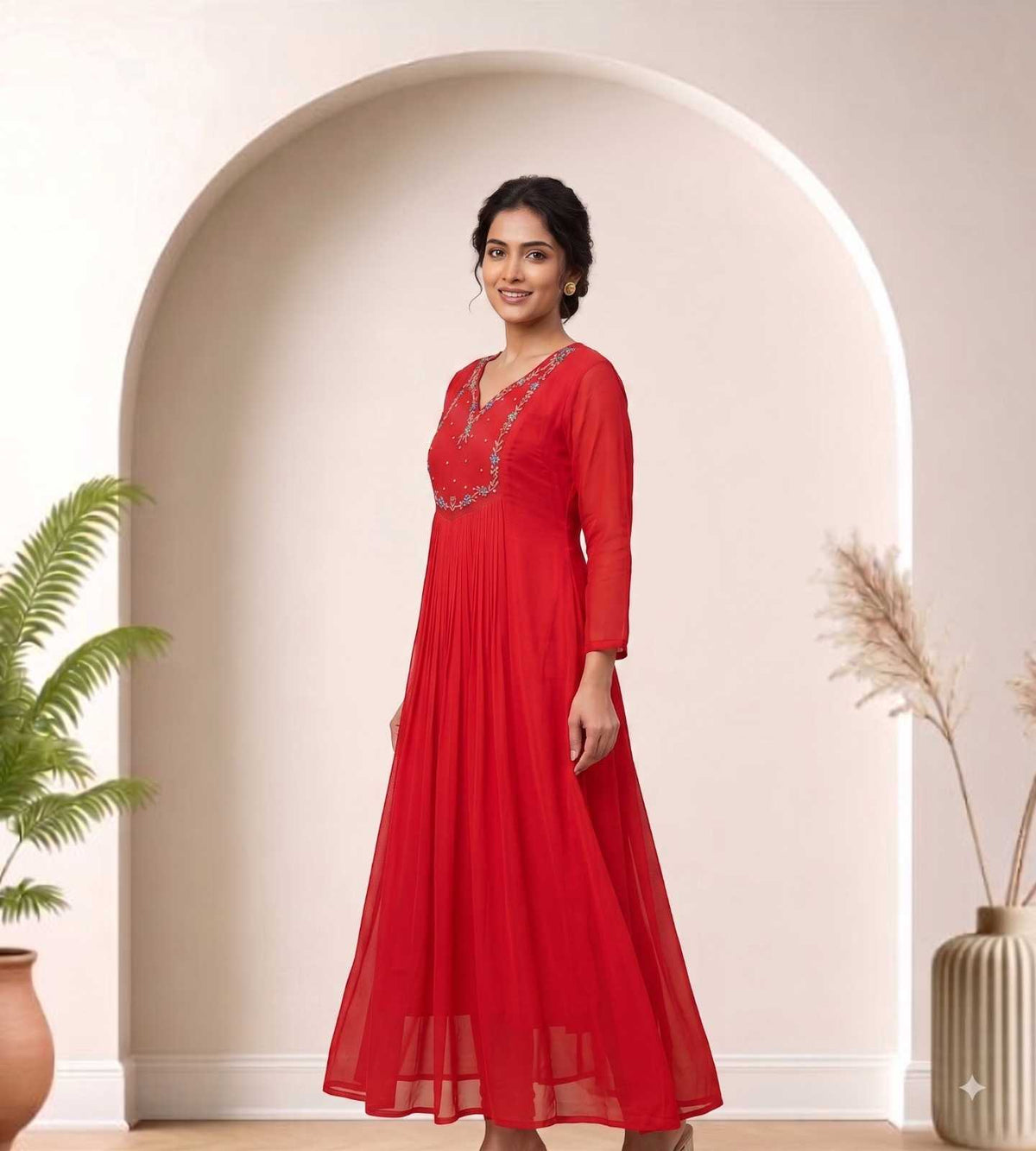 Faux Georgette Designer Kurti