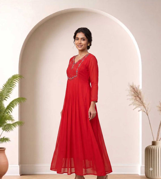 Faux Georgette Designer Kurti