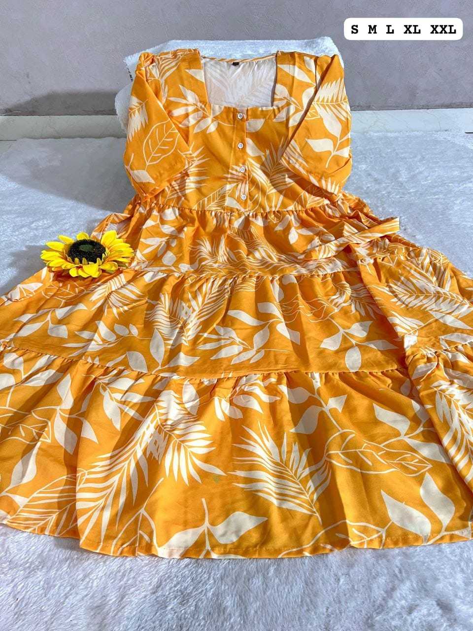 Cotton Printed Gown