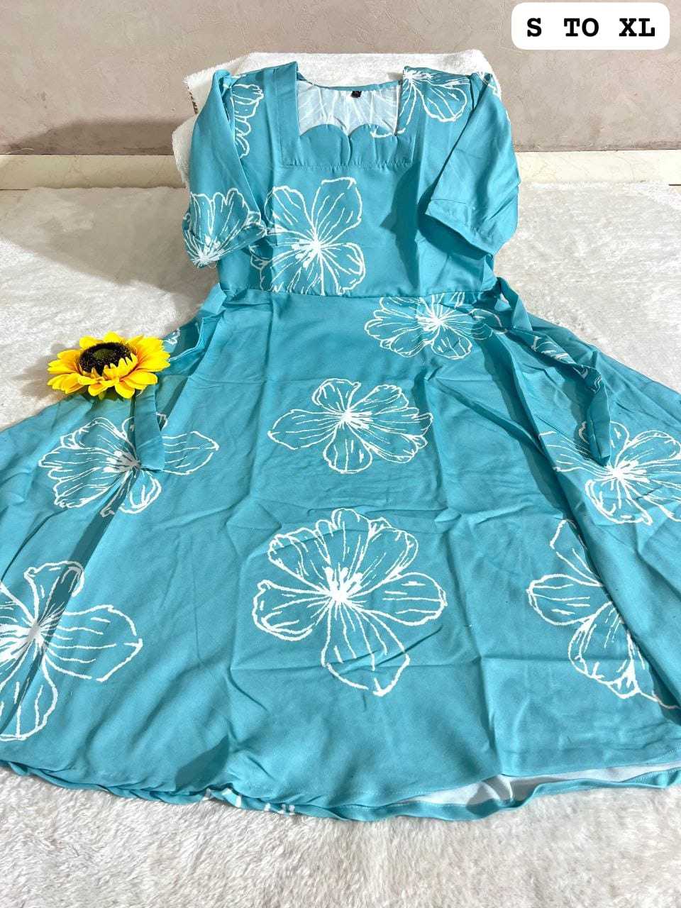 Cotton Printed Gown