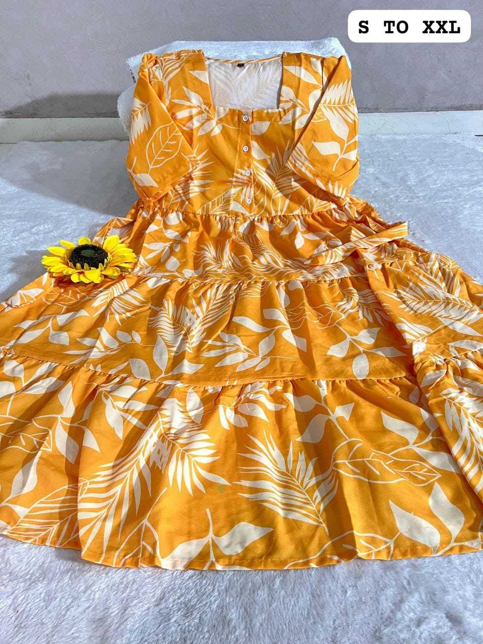 Cotton Printed Gown