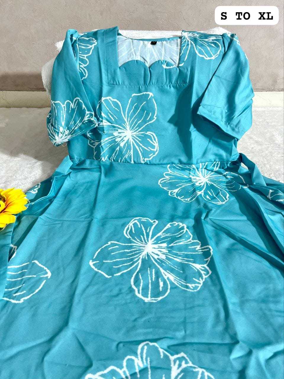 Cotton Printed Gown