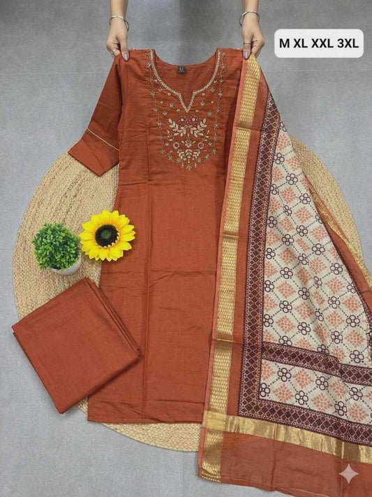 Heavy Roman Silk Designer Kurti