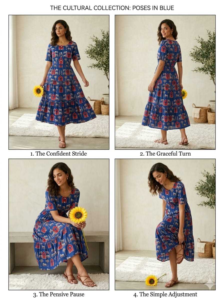 Cotton Printed Gown