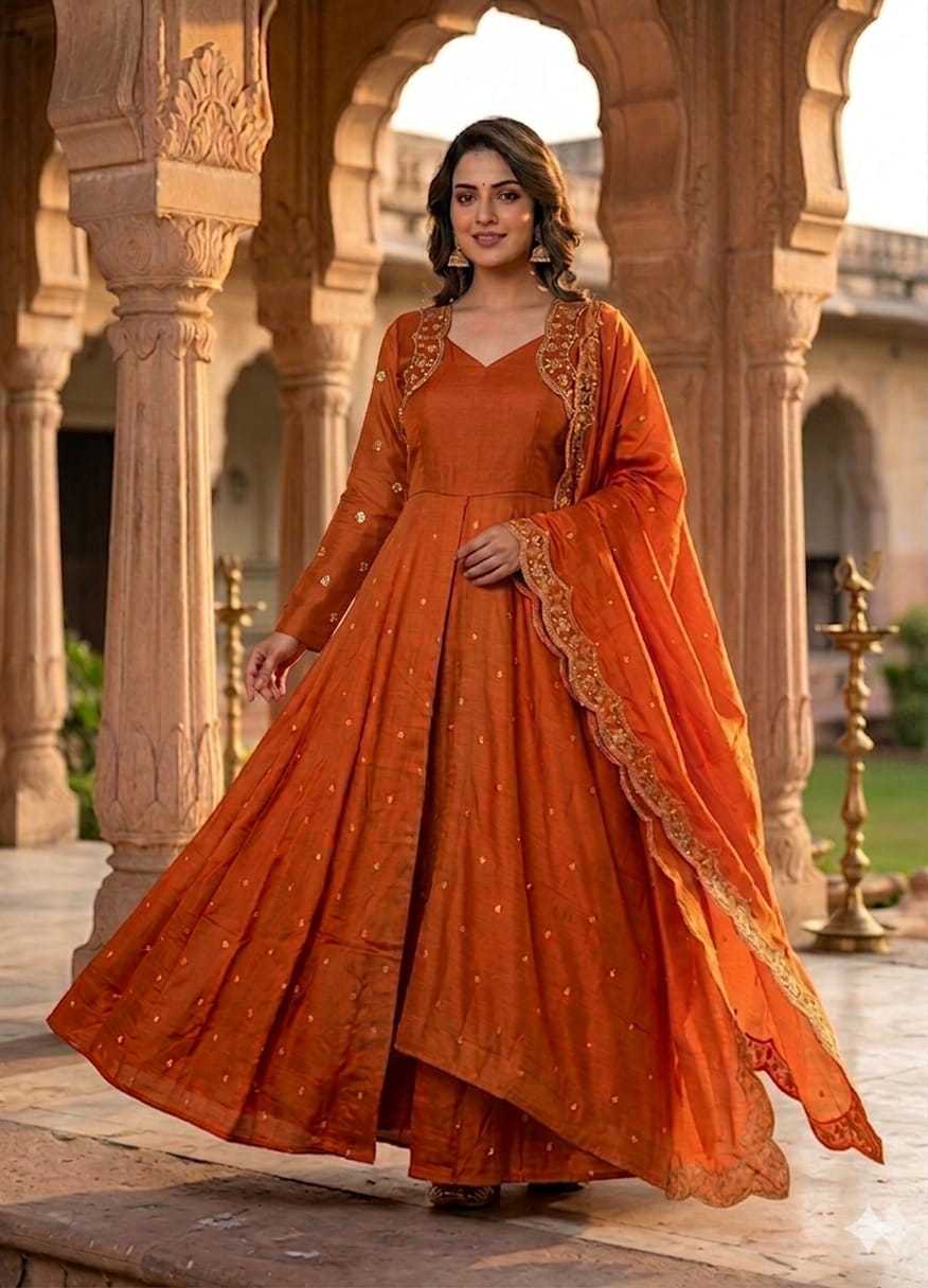 Vichitra Silk Ladies Suit