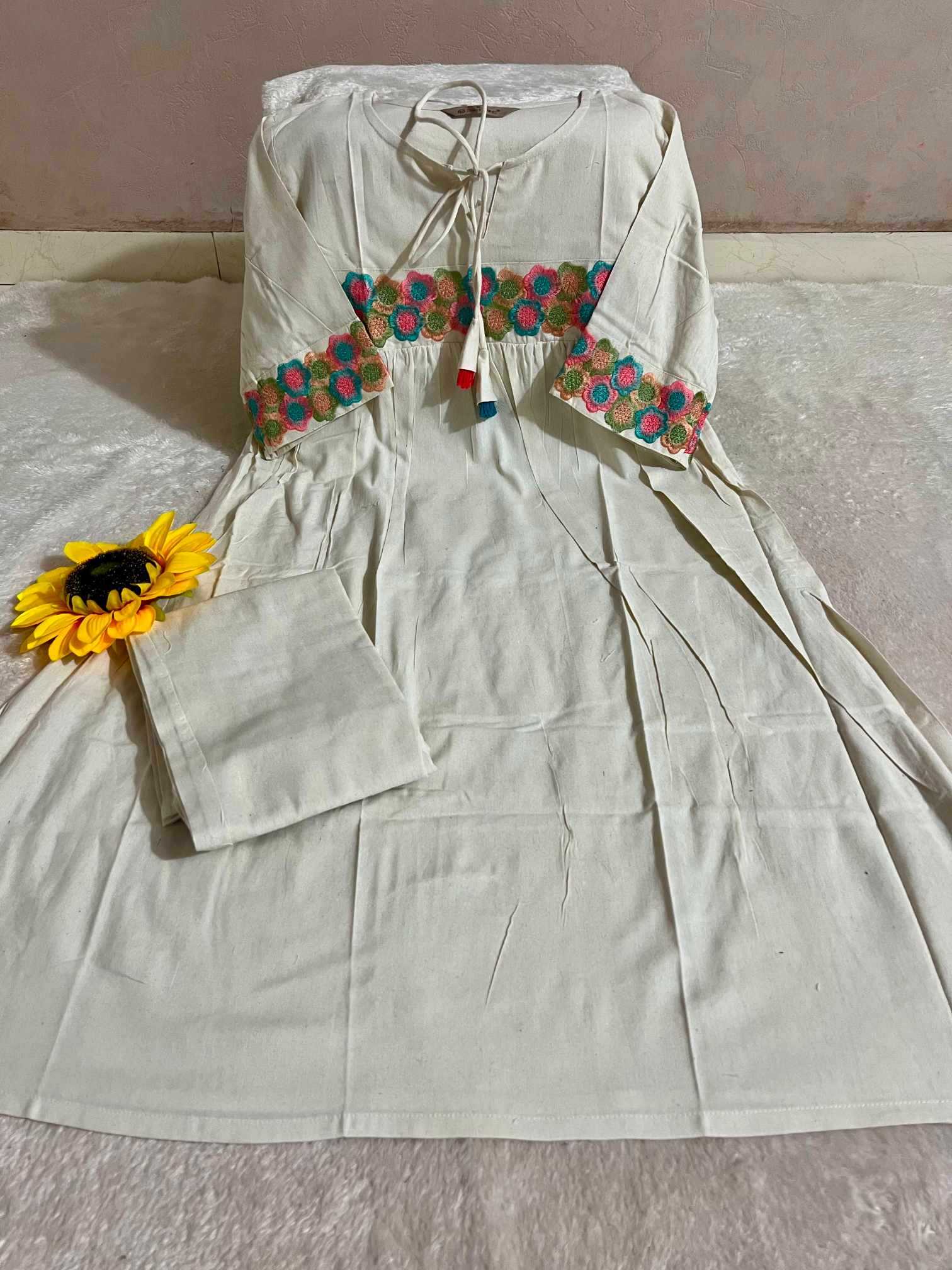 Cotton Embroidery Suit