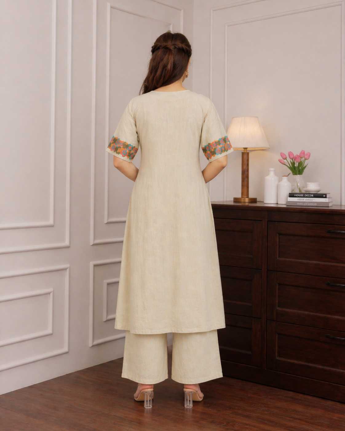 Cotton Embroidery Suit