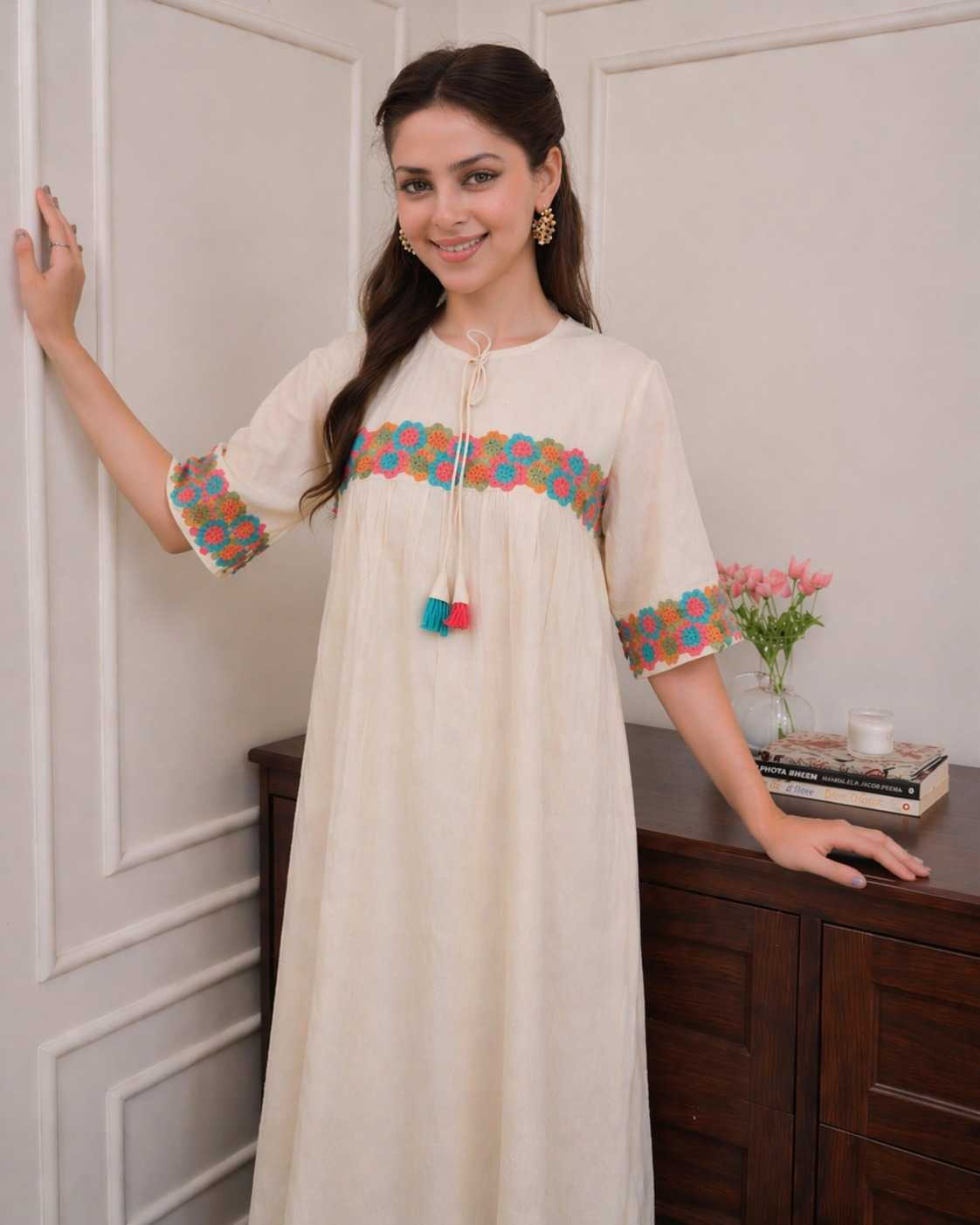 Cotton Embroidery Suit