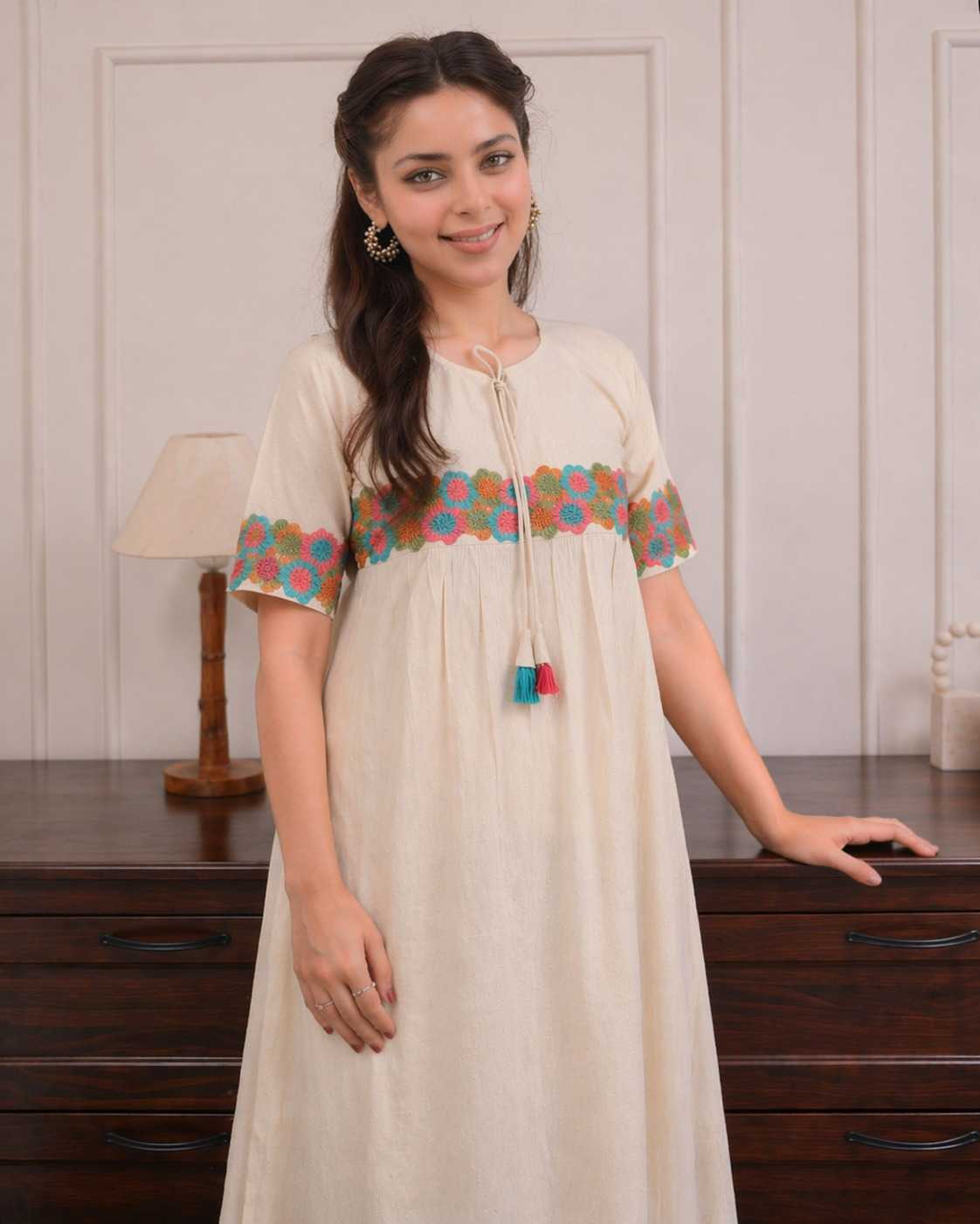 Cotton Embroidery Suit