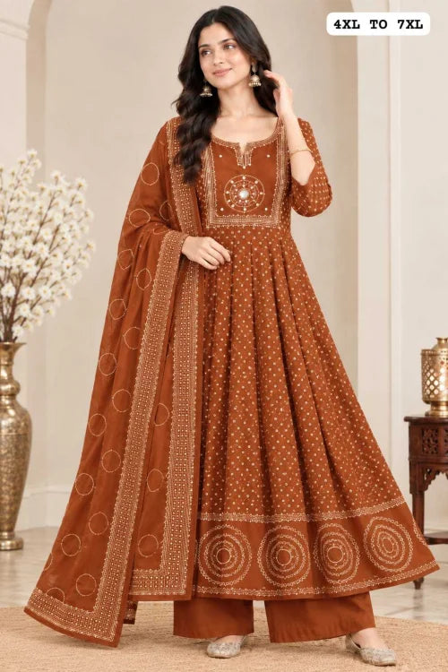 AND Rayon Embroidery Suit