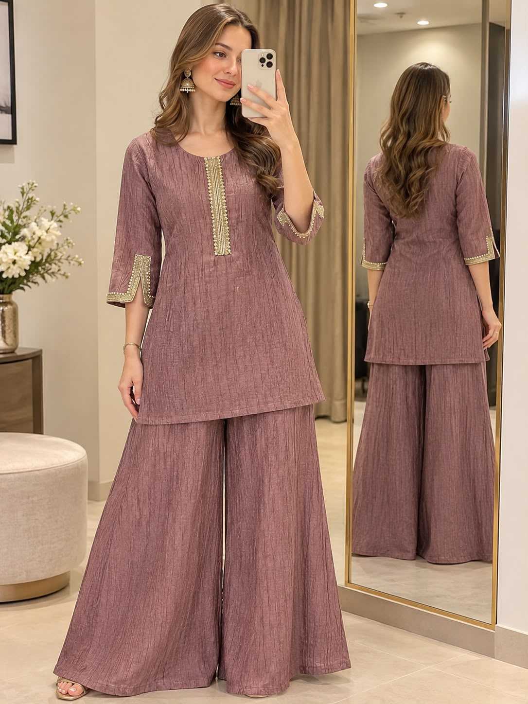 Ceful Tissue Silk Co-ord Set